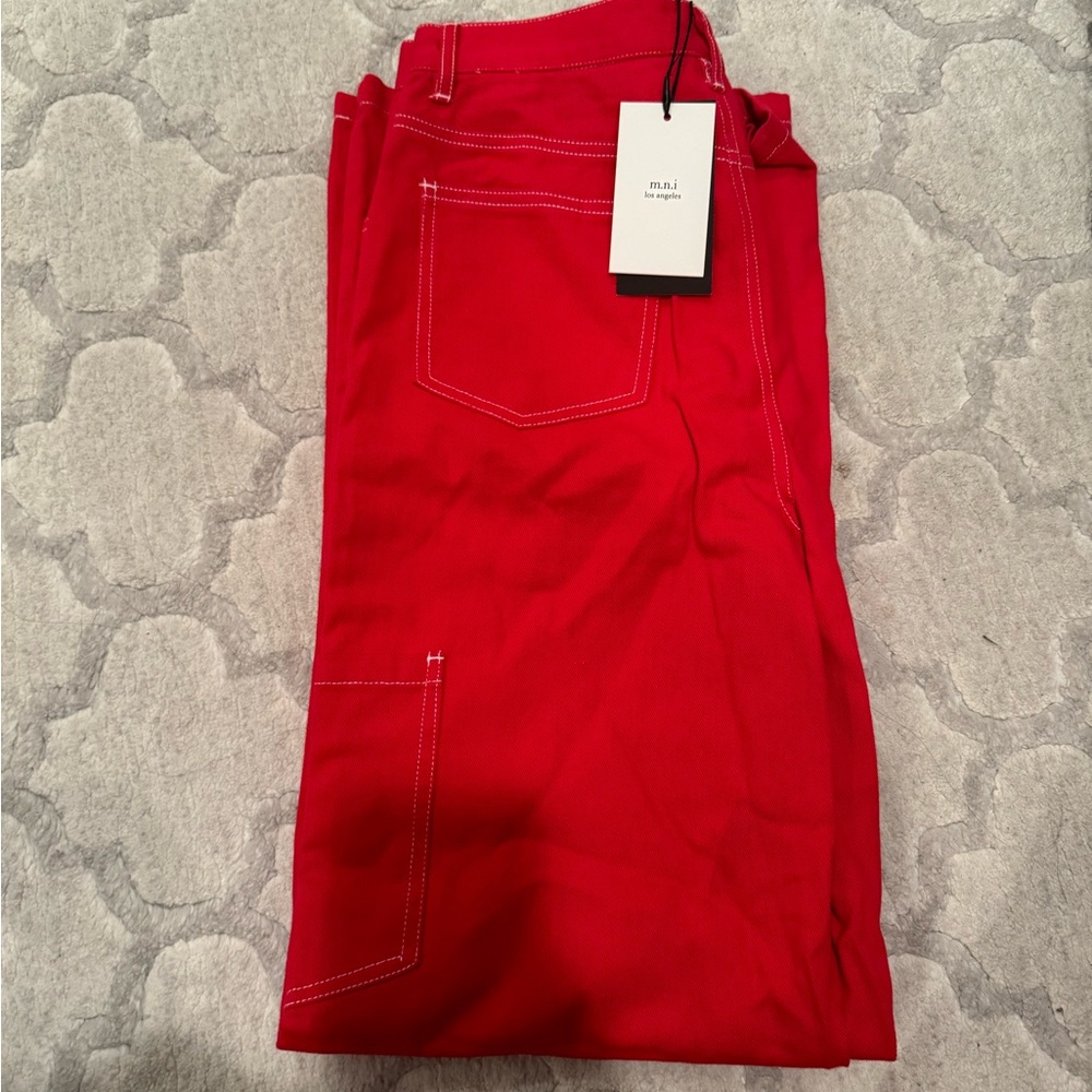 NWT MNI LOS ANGELES RED JEANS
